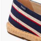 The Original Espadrille - Classic Stripes - Navy / Ivory / Red - Men's - Men's Espadrilles - Navy / Ivory / Red - Soludos - 