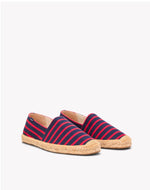 The Original Espadrille - Classic Stripes - Dark Navy / Red - Men's - Men's Espadrilles - Dark Navy / Red - Soludos - 