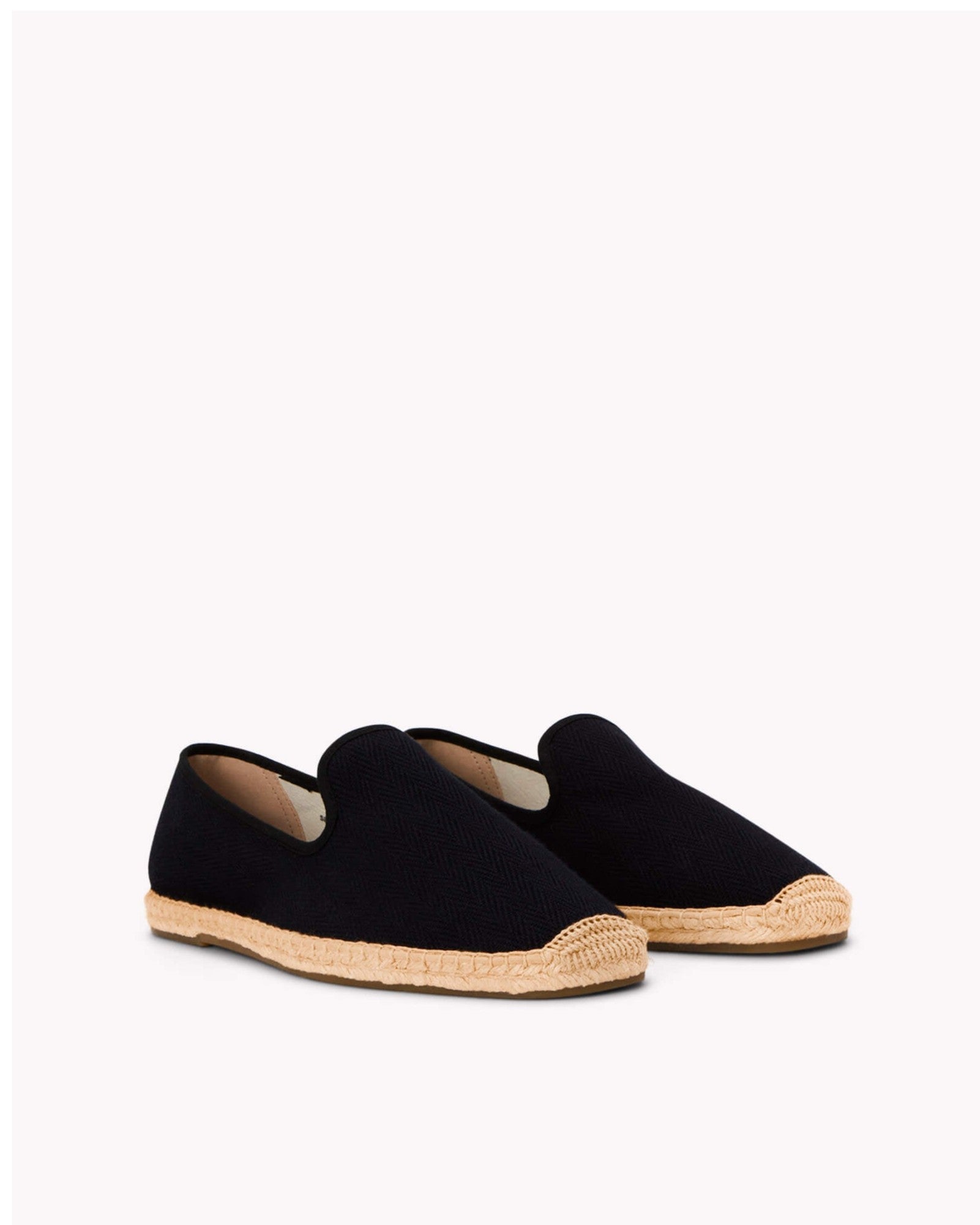 The Smoking Slipper - Tonal Piping - Tonal Black - Men's - Men's Espadrilles - Tonal Black - Soludos - 