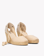 The Marseille Wedge - Classic - La Concha Ivory - Women's - Women's Wedge Espadrilles - La Concha Ivory - Soludos - 