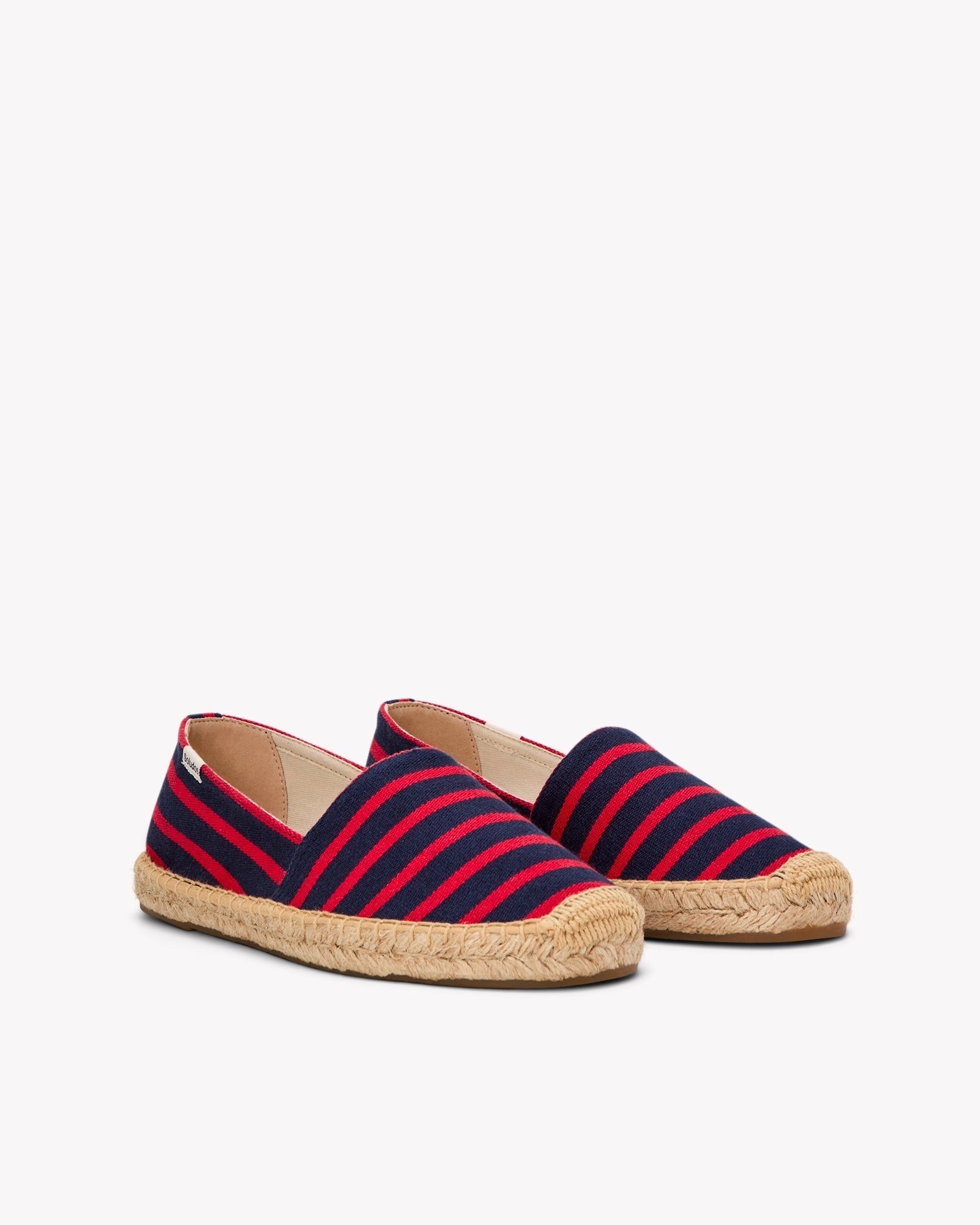 The Original Espadrille - Classic Stripes - Navy / Red - Women's - Women's Espadrilles - Navy / Red - Soludos - 
