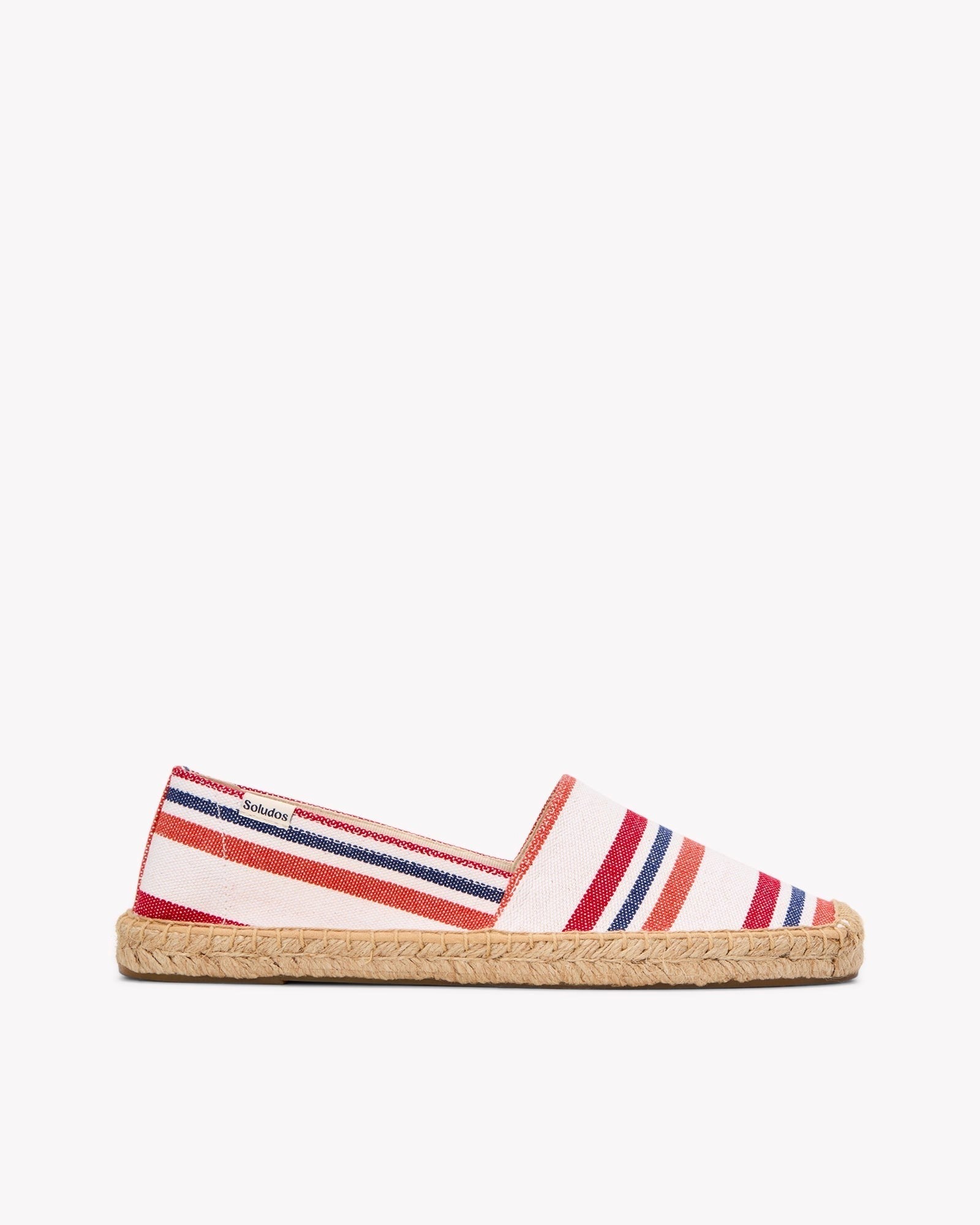 The Original Espadrille - Beach Stripes - Red / Orange / Blue - Women's - Women's Espadrilles - Red / Orange / Blue - Soludos - 